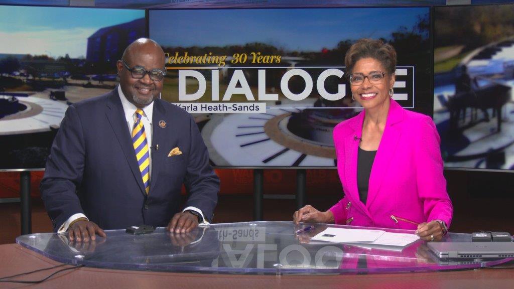 Dr. Lawrence Drake and Karla Heath-Sands Smiling