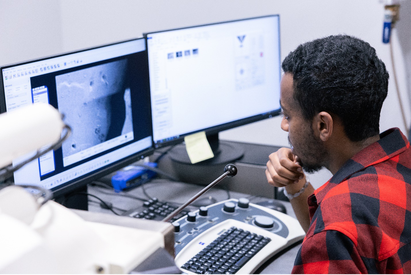 Student Researching on a Computer