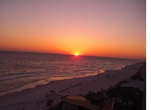 Panama City Beach at Sunset